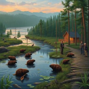 Воронежский заповедник и его бобровая ферма.